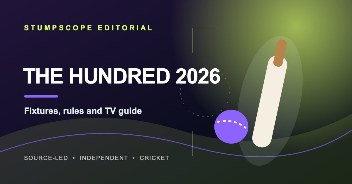 Illustrated The Hundred 2026 fixtures and viewing guide cover