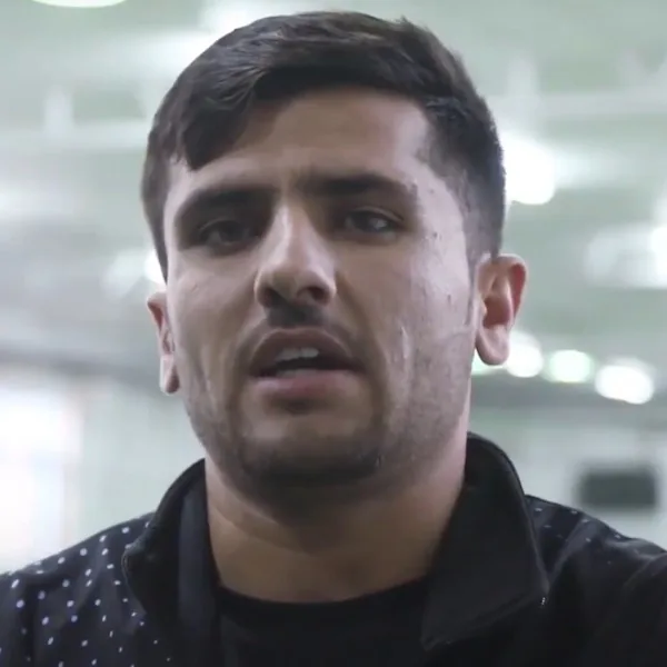 Fazalhaq Farooqi portrait in Afghanistan national team training top