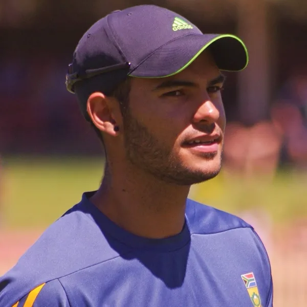 Reeza Hendricks portrait in South Africa national team training shirt