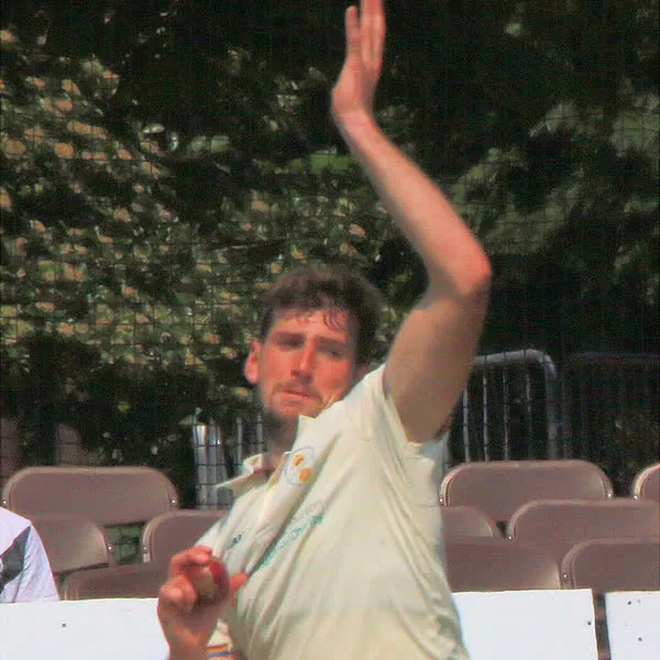 Ben Aitchison portrait in Derbyshire County Championship playing shirt
