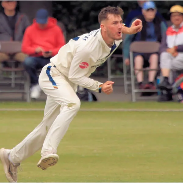 Mitch Wagstaff portrait in Derbyshire County Championship playing shirt Mitch Wagstaff portrait in Derbyshire County Championship playing shirt