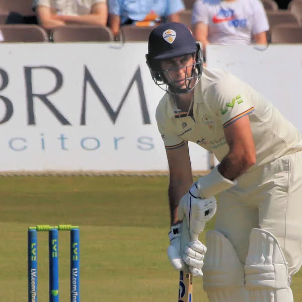 Wayne Madsen portrait in Derbyshire County Championship playing shirt Wayne Madsen portrait in Derbyshire County Championship playing shirt