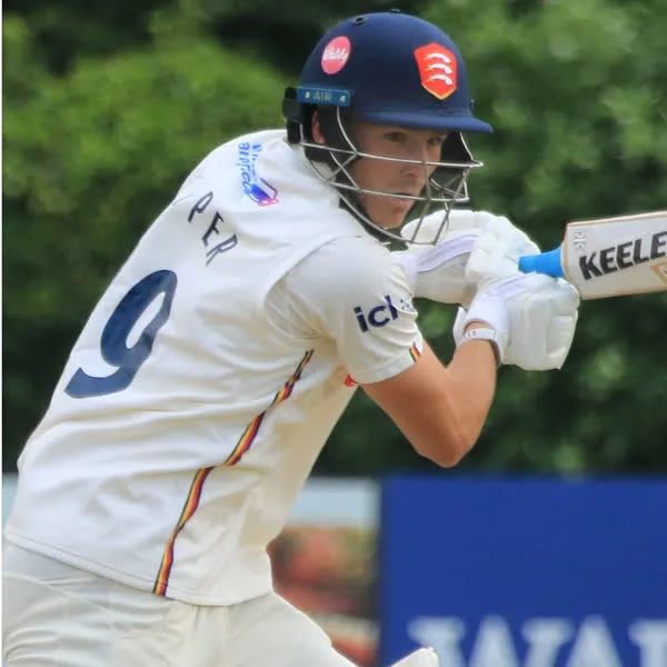Michael Pepper portrait in Essex County Championship playing shirt