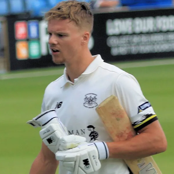 Ben Charlesworth portrait in Gloucestershire County Championship playing shirt