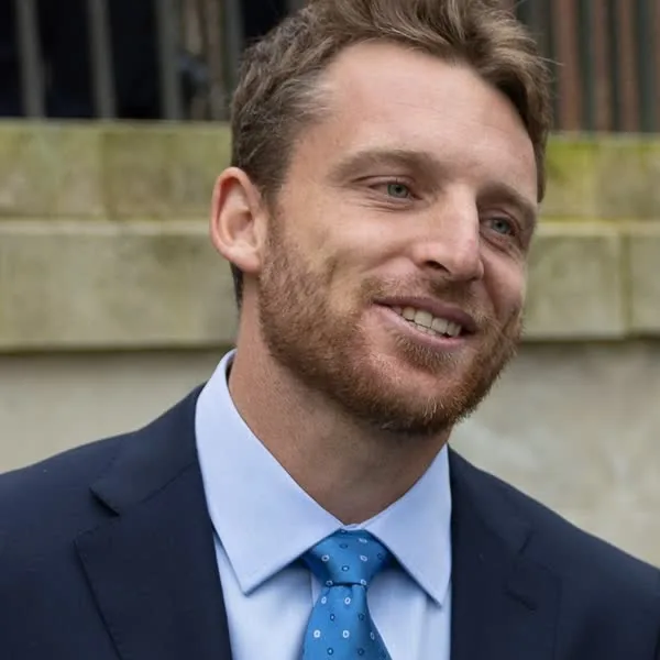 Jos Buttler portrait in Formal suit, shirt and tie