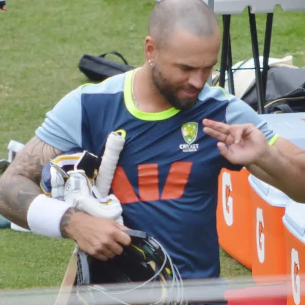 Jake Weatherald portrait in Australia national team practice shirt