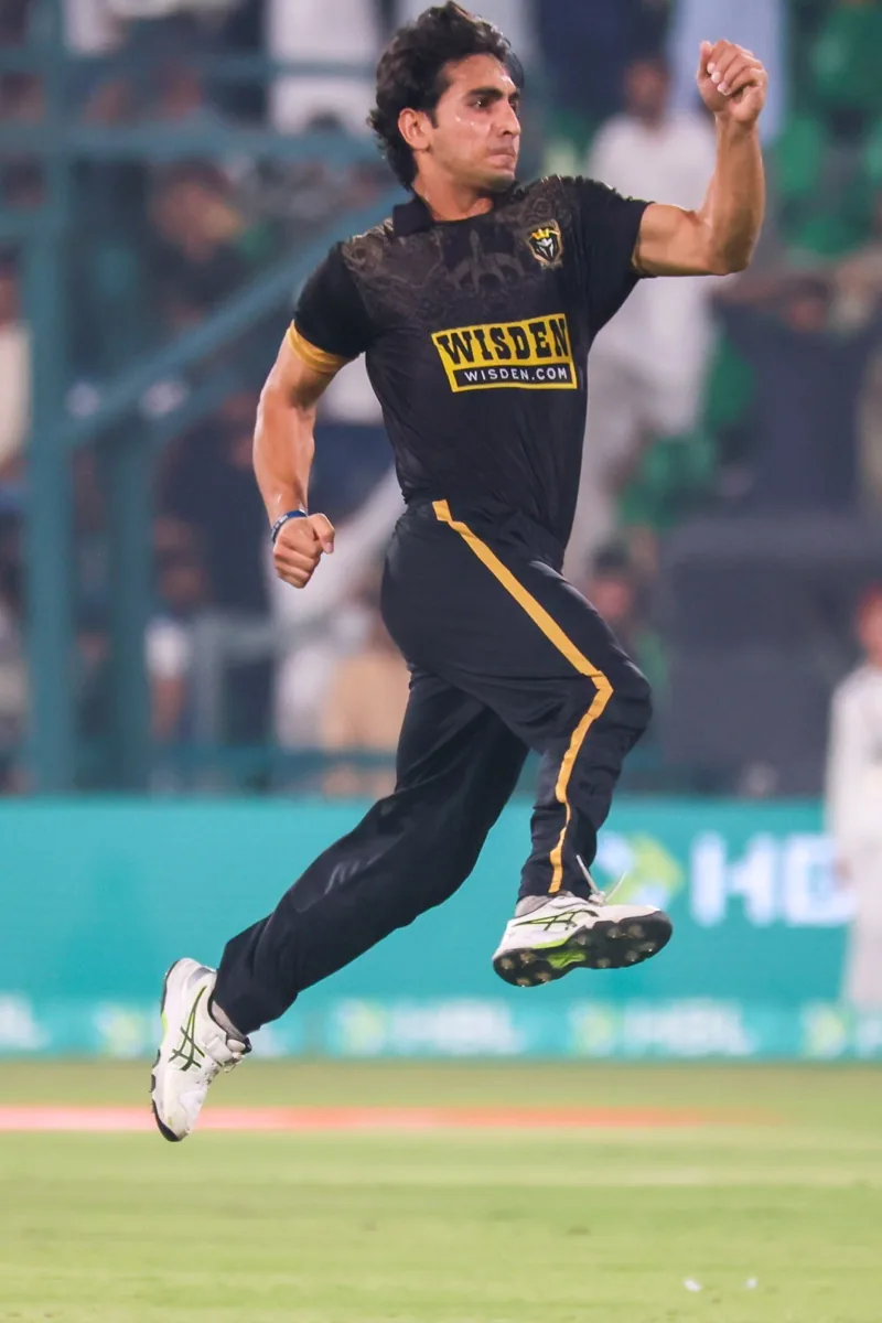 Hunain Shah portrait in Official Hyderabad Kingsmen HBL PSL 11 playing shirt