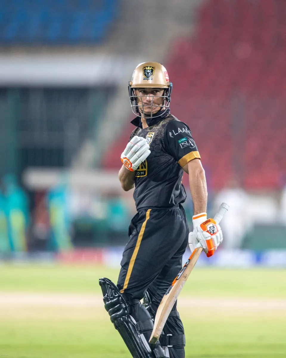 Marnus Labuschagne portrait in Official Hyderabad Kingsmen HBL PSL 11 playing shirt