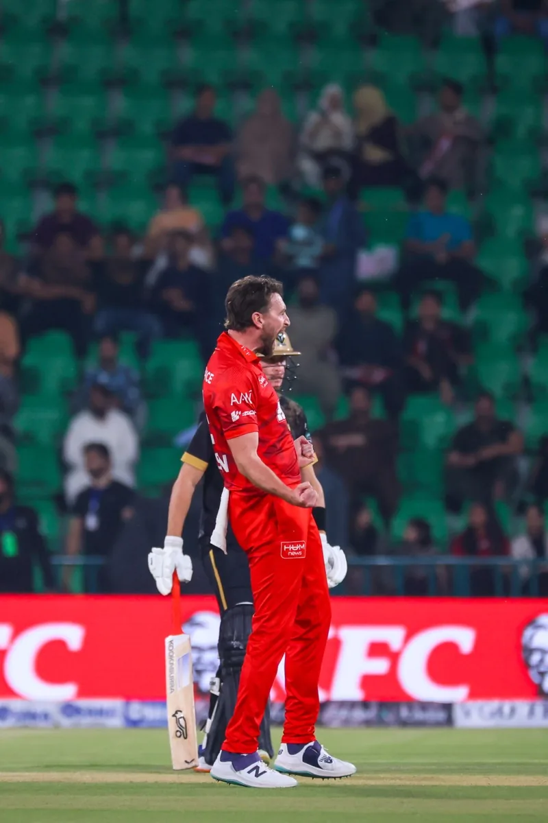 Richard Gleeson portrait in Official Islamabad United HBL PSL 11 playing shirt