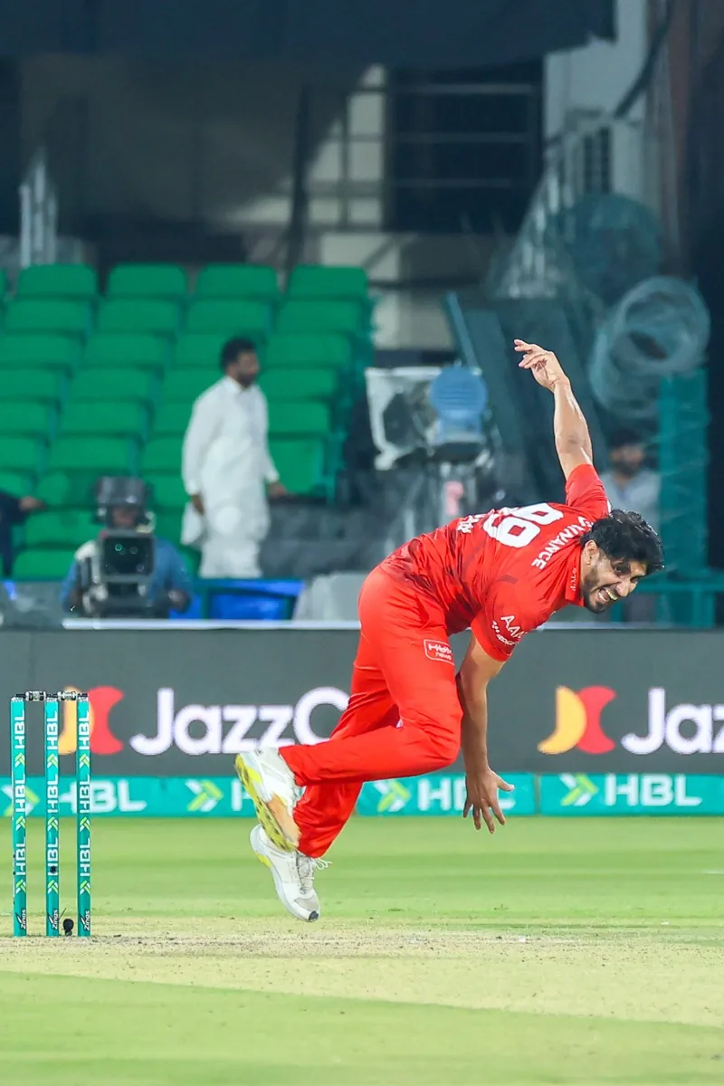 Salman Irshad portrait in Official Islamabad United HBL PSL 11 playing shirt