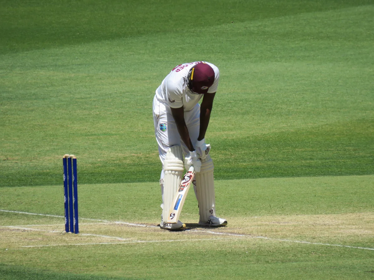 Jason Holder batting at Perth Stadium in December 2022 Jason Holder batting at Perth Stadium in December 2022