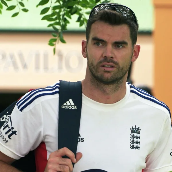 James Anderson portrait in England training shirt