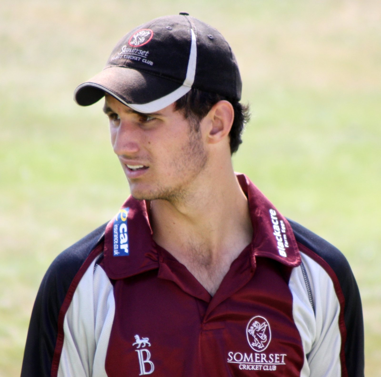 Lewis Gregory fielding for Somerset at Taunton in September 2010