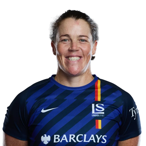 Grace Harris portrait in Official London Spirit 2026 squad shirt