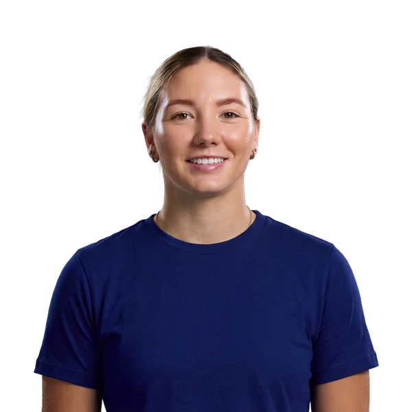 Katie George portrait in Official London Spirit 2026 squad shirt