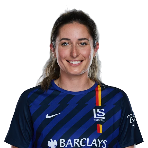 Marie Kelly portrait in Official London Spirit 2026 squad shirt