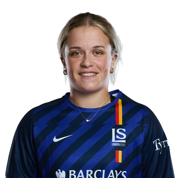 Seren Smale portrait in Official London Spirit 2026 squad shirt