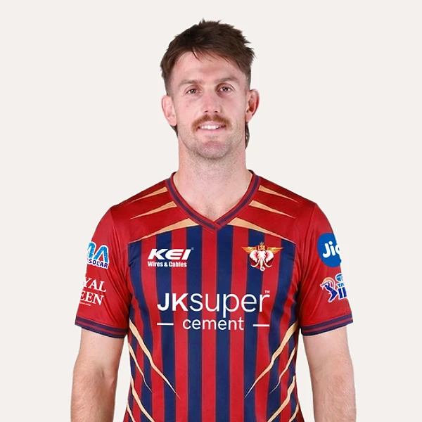 Mitchell Marsh portrait in Official Lucknow Super Giants squad shirt