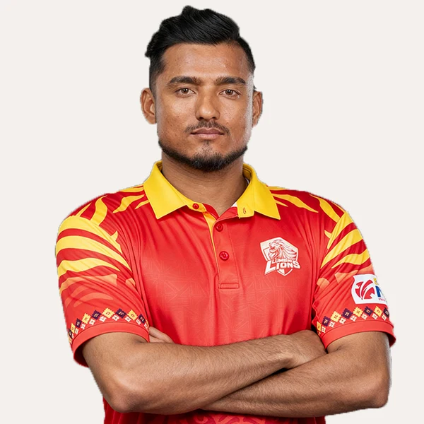 Sundeep Jora portrait in Official Lumbini Lions 2025 squad shirt