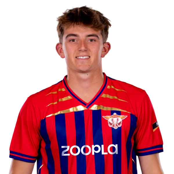 James Sales portrait in Official Manchester Super Giants 2026 squad shirt