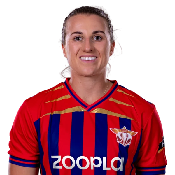 Jo Gardner portrait in Official Manchester Super Giants 2026 squad shirt