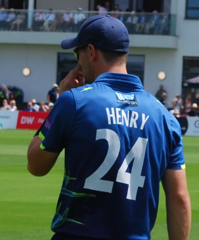 Matt Henry fielding for Kent at Beckenham in June 2018 Matt Henry fielding for Kent at Beckenham in June 2018