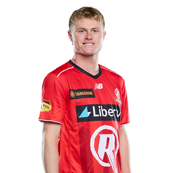 Oliver Peake portrait in Official Melbourne Renegades BBL squad shirt