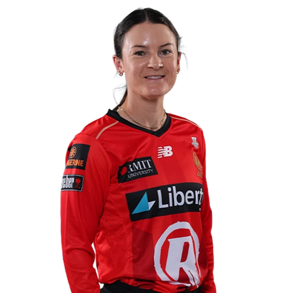 Courtney Webb portrait in Official Melbourne Renegades WBBL squad shirt