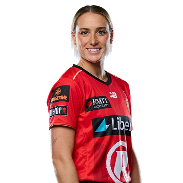 Nicole Faltum portrait in Official Melbourne Renegades WBBL squad shirt