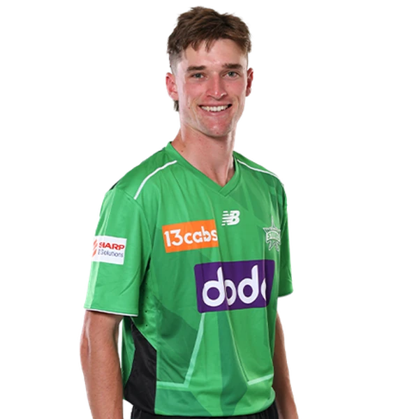 Austin Anlezark portrait in Official Melbourne Stars BBL squad shirt