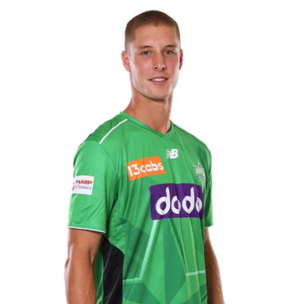 Campbell Kellaway portrait in Official Melbourne Stars BBL squad shirt