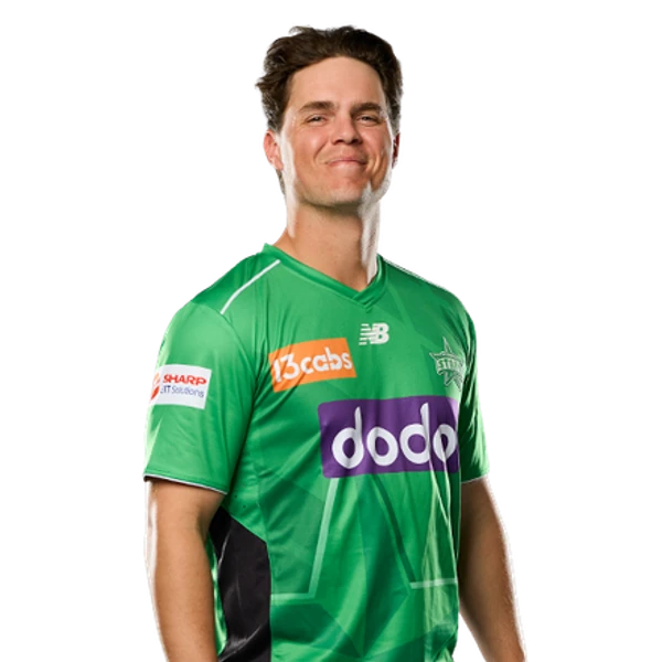 Mitch Swepson portrait in Official Melbourne Stars BBL squad shirt