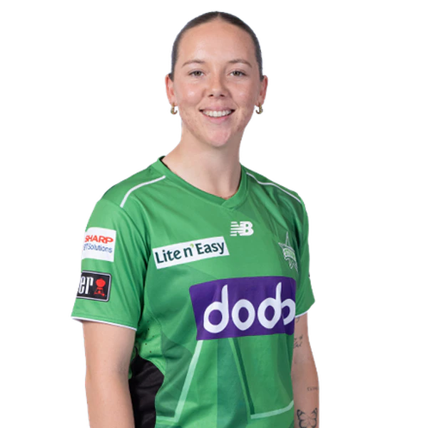 Rhys McKenna portrait in Official Melbourne Stars WBBL squad shirt