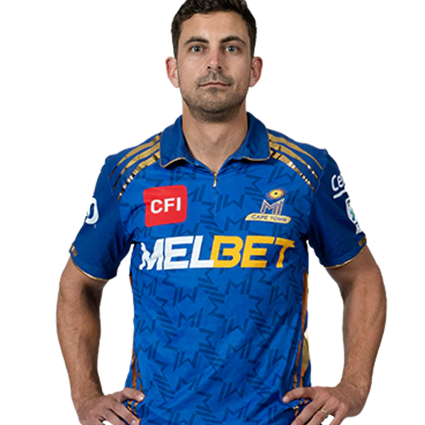 Thomas Kaber portrait in Official MI Cape Town Season 5 squad shirt