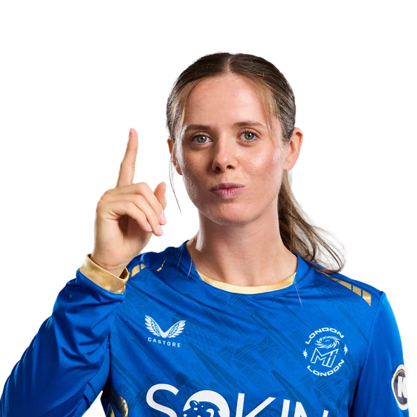 Dani Gregory portrait in Official MI London 2026 squad shirt