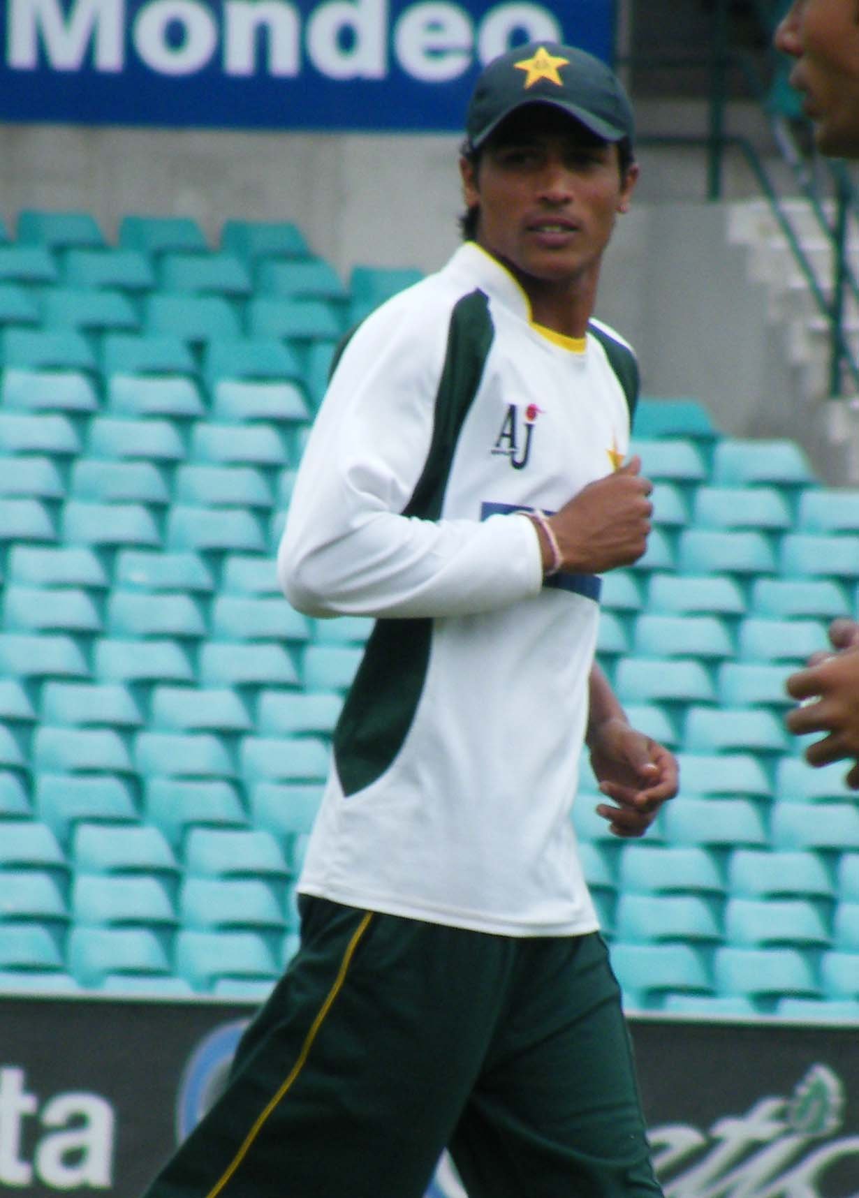 Mohammad Amir training with Pakistan at the Sydney Cricket Ground in 2010 Mohammad Amir training with Pakistan at the Sydney Cricket Ground in 2010