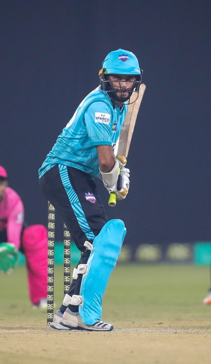 Mohammad Sudais portrait in Bahawalpur National T20 Cup shirt