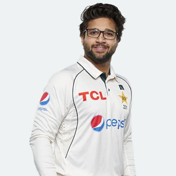 Imam-ul-Haq portrait in Official Pakistan Test shirt