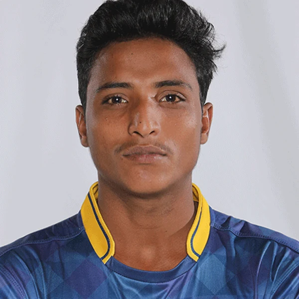 Mohammad Shan portrait in Official Gujranwala Giants Pakistan Junior League shirt