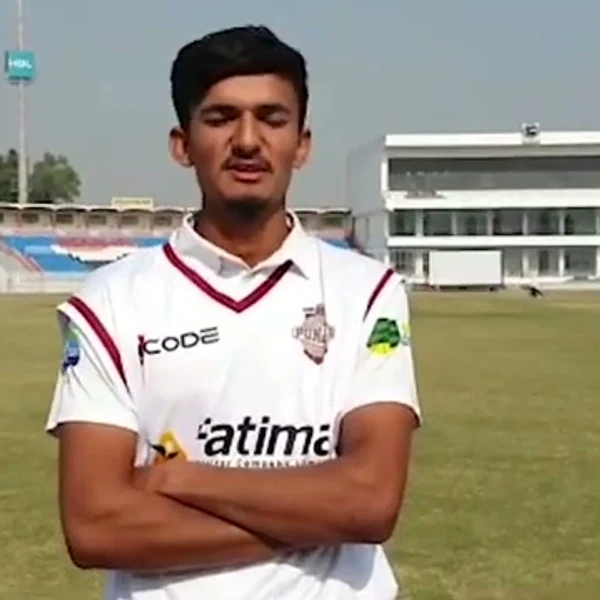 Uzair Mumtaz portrait in Official Punjab Under-19 cricket shirt Uzair Mumtaz portrait in Official Punjab Under-19 cricket shirt