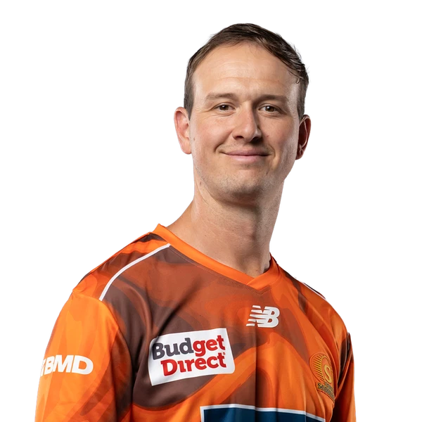 Joel Paris portrait in Official Perth Scorchers BBL squad shirt Joel Paris portrait in Official Perth Scorchers BBL squad shirt