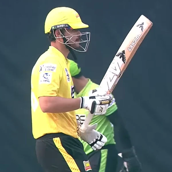 Abuzar Tariq portrait in Official Peshawar Region National T20 playing shirt