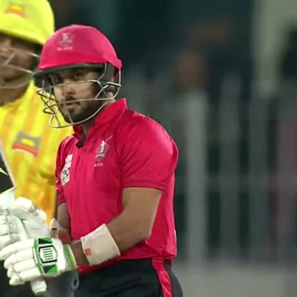 Nizar Ali portrait in Official Peshawar Region National T20 playing shirt