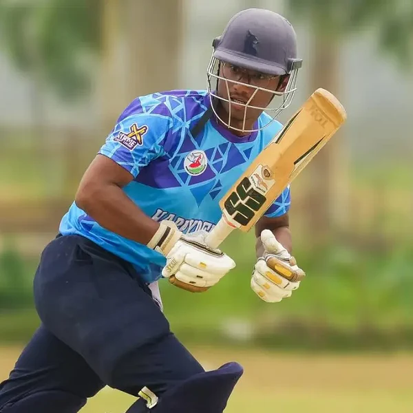 Bibek Kumar Rana Magar portrait in Official Bagmati Province playing shirt