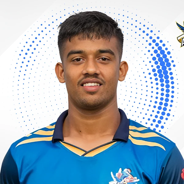 Sudip Aryal portrait in Official Pokhara Avengers playing shirt