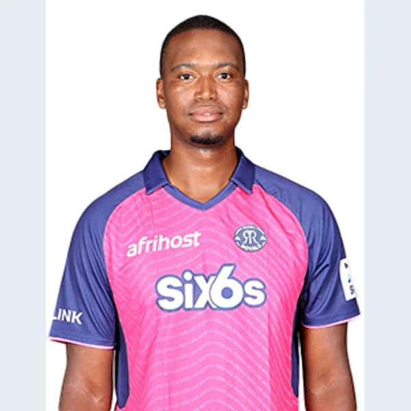 Lungi Ngidi portrait in Official Paarl Royals squad shirt