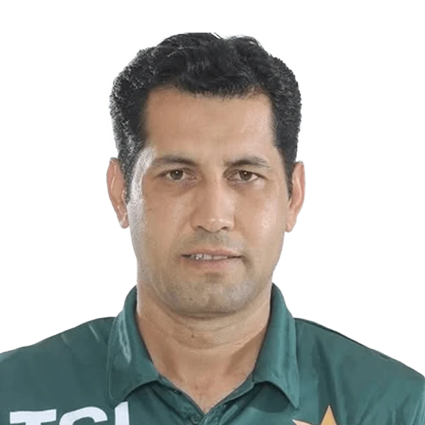 Asif Afridi portrait in Official Pakistan playing shirt