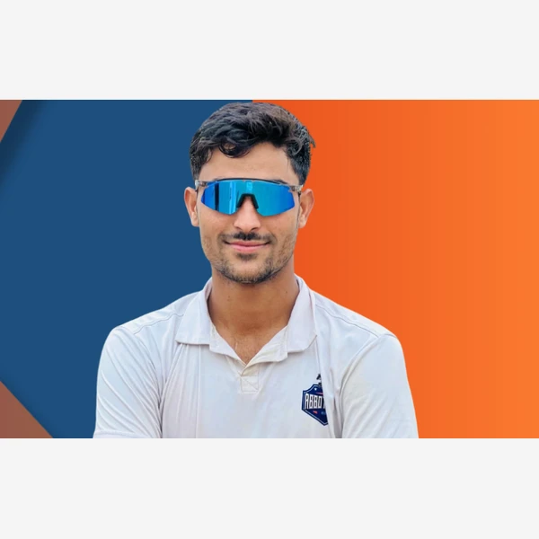 Razaullah portrait in Verified professional cricket playing shirt