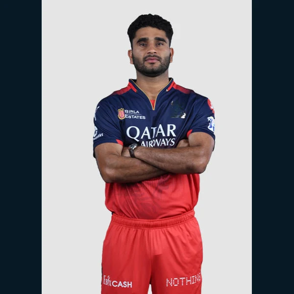 Abhinandan Singh portrait in Verified professional cricket playing shirt