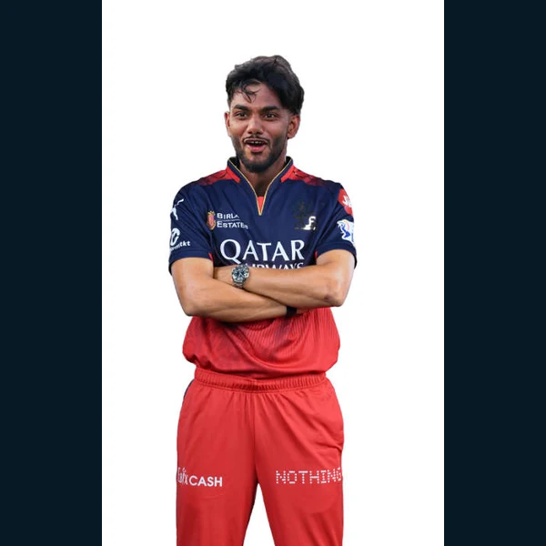 Kanishk Chouhan portrait in Verified professional cricket playing shirt